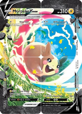 Morpeko V-Union 4-Card Set - SWSH218 - Pokemon SWSH Sword & Shield Promo