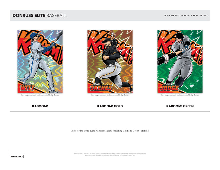 2026 Panini Donruss Elite Baseball Hobby Box (Pre Order)