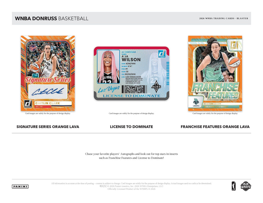 2026 Panini Donruss WNBA Basketball Blaster Box-Cherry Collectables