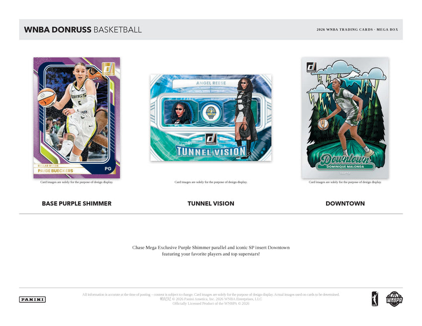 2026 Panini Donruss WNBA Basketball Mega Box-Cherry Collectables