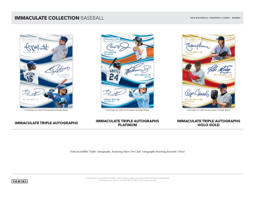 2026 Panini Immaculate Baseball Hobby Box (Pre Order)
