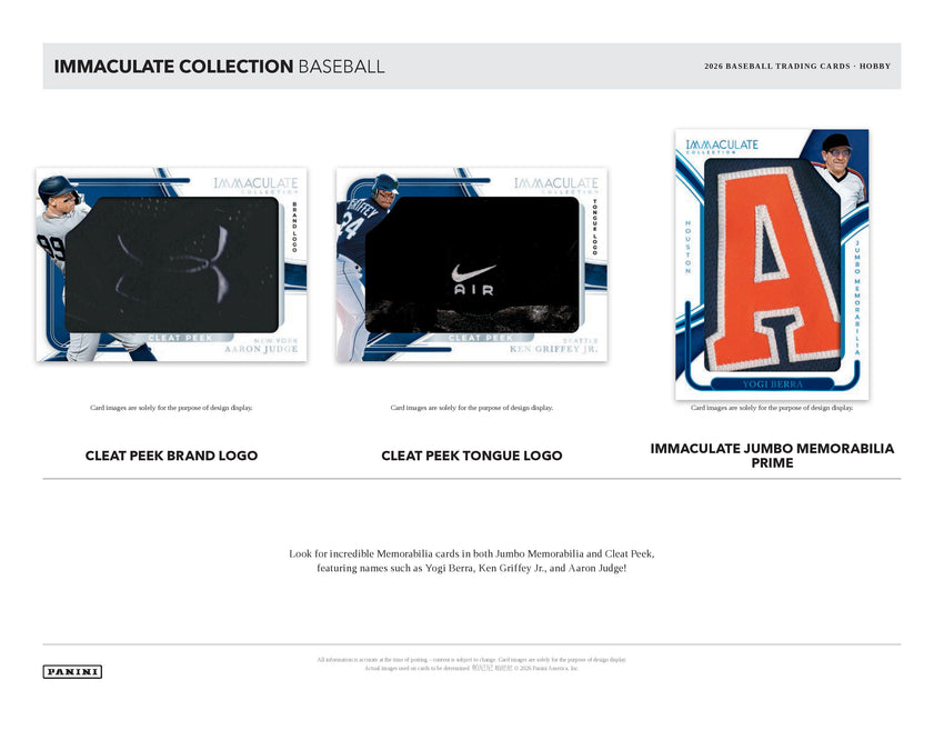2026 Panini Immaculate Baseball Hobby Box (Pre Order)