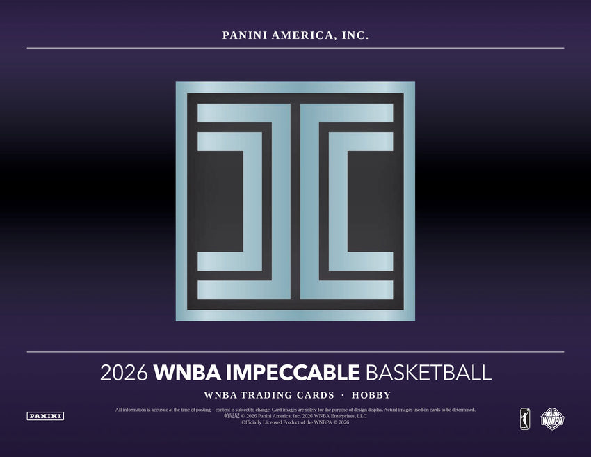 2026 Panini Impeccable WNBA Basketball Hobby Box (Pre Order)