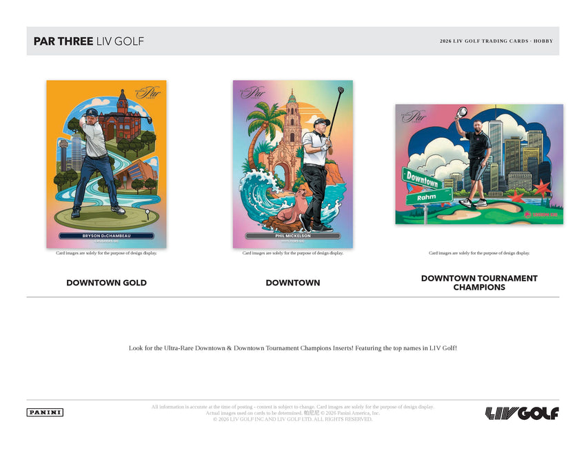 2026 Panini Par Three LIV Golf Hobby Box (Pre Order)-Cherry Collectables