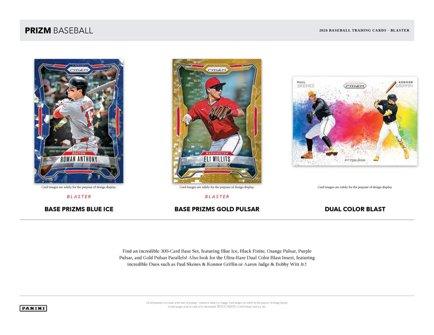 2026 Panini Prizm Baseball Blaster Box