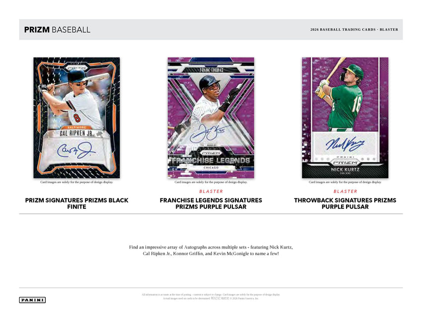 2026 Panini Prizm Baseball Blaster Box
