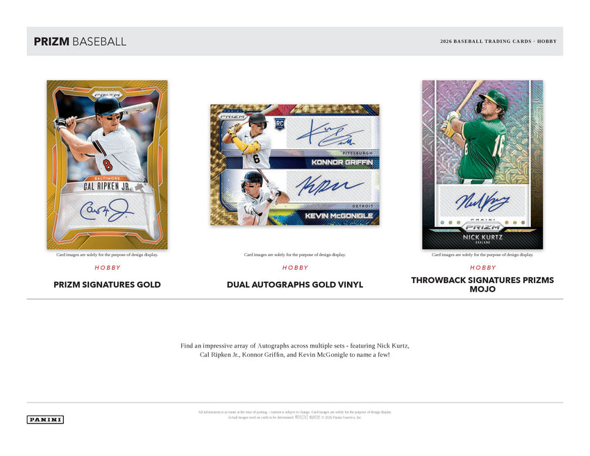 2026 Panini Prizm Baseball Hobby Box (Pre Order)