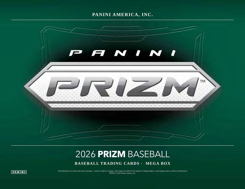 2026 Panini Prizm Baseball Mega Box (Pre Order)-Cherry Collectables
