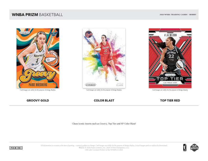 2026 Panini Prizm WNBA Basketball Hobby Box (Pre Order)