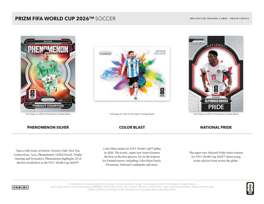 2026 Panini Prizm FIFA World Cup Soccer Choice Box (Pre Order)