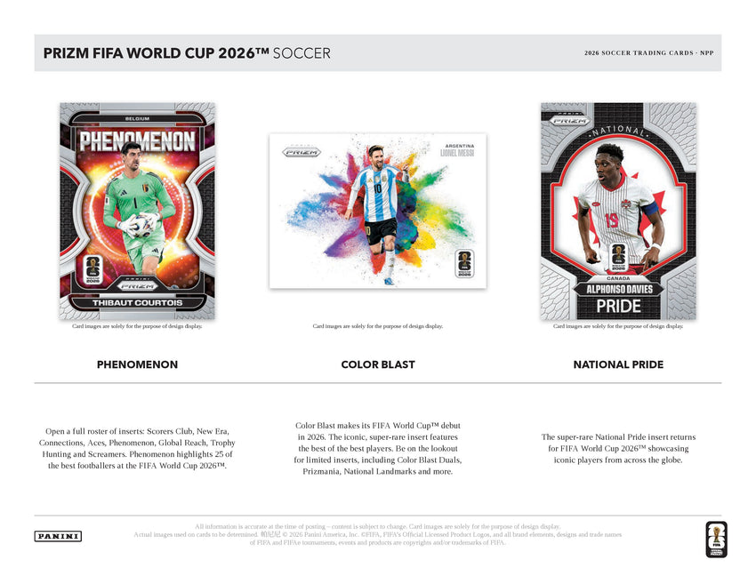 2026 Panini Prizm FIFA World Cup Soccer Mega Box