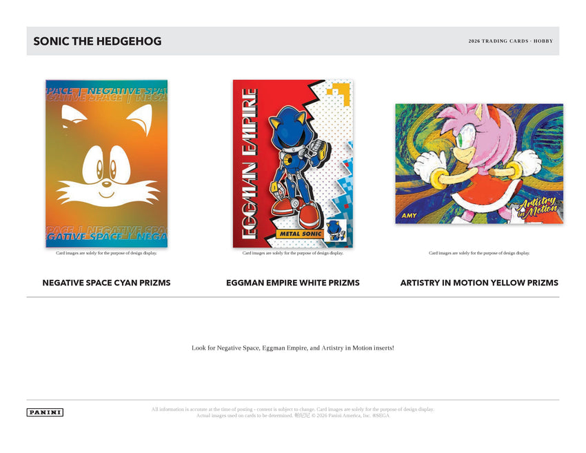 2026 Panini Sonic the Hedgehog Hobby Box (Pre Order)