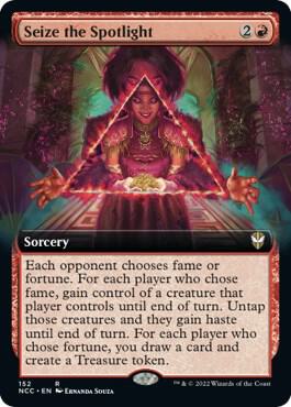 EXTENDED ART Seize the Spotlight - #152 - Rare New Capenna Commander