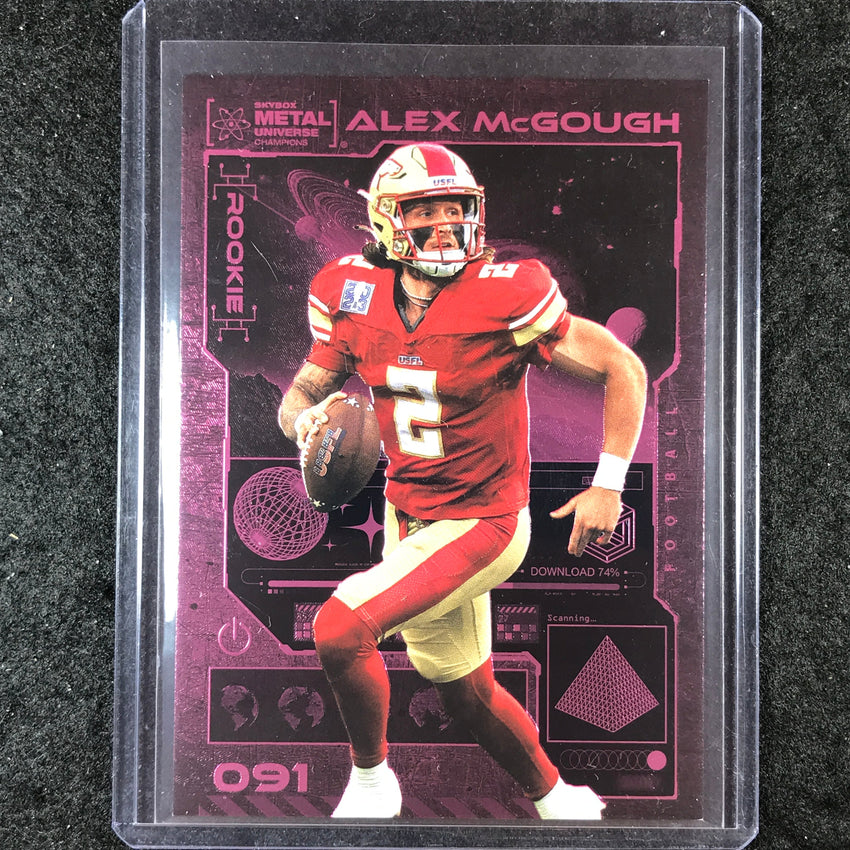 2023 Metal Universe Champions ALEX MCGOUGH Pink FX 14/75 #91