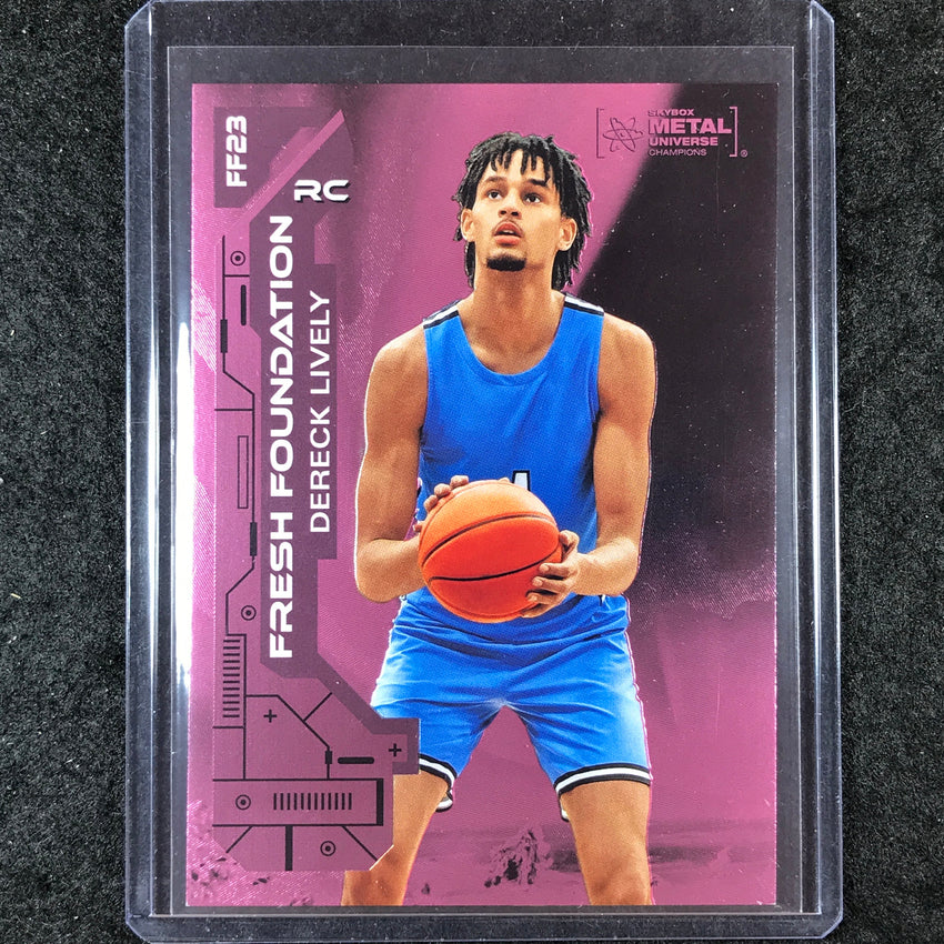 2023 Metal Universe Champions DERECK LIVELY Fresh Foundation Rookie Pink 60/75