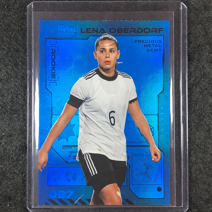 2023 Metal Universe Champions LENA OBERDORF Rookie Blue Precious Metal Gems 7/50