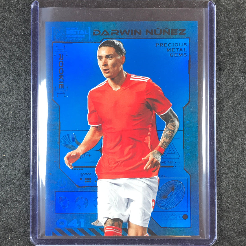 2023 Metal Universe Champions DARWIN NUNEZ Rookie Blue Precious Metal Gems 30/50