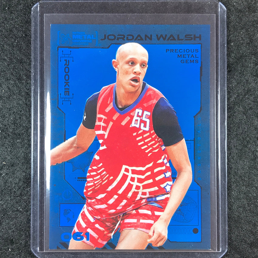 2023 Metal Universe Champions JORDAN WALSH Rookie Blue Precious Metal Gems 50/50