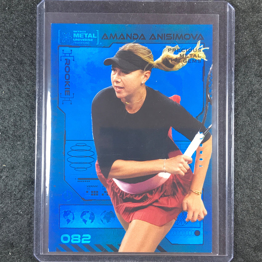 2023 Metal Universe Champions AMANDA ANISIMOVA Rookie Blue Metal Gems 47/50