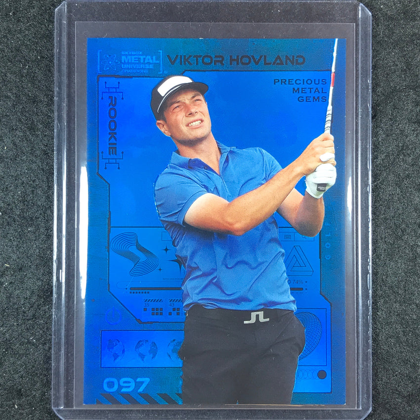 2023 Metal Universe Champions VIKTOR HOVLAND Rookie Blue Metal Gems 29/50