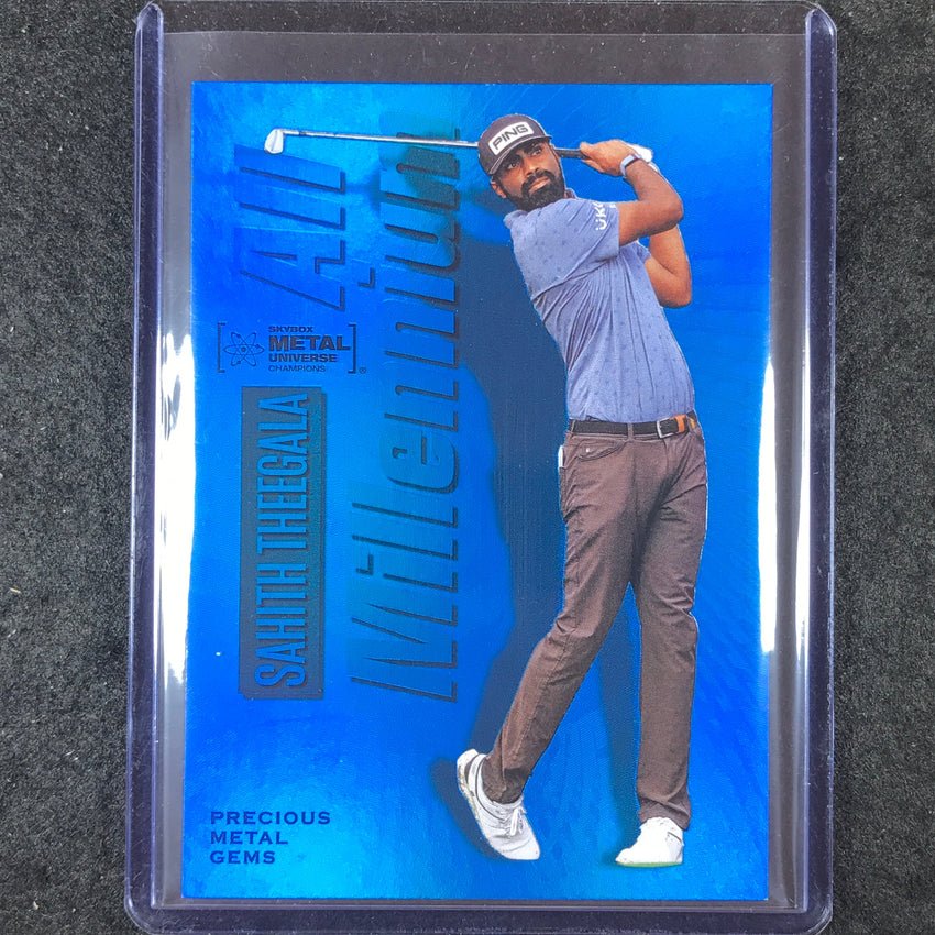 2023 Metal Universe Champions SAHITH THEEGALA Millennium Rookie Blue Gems 30/50