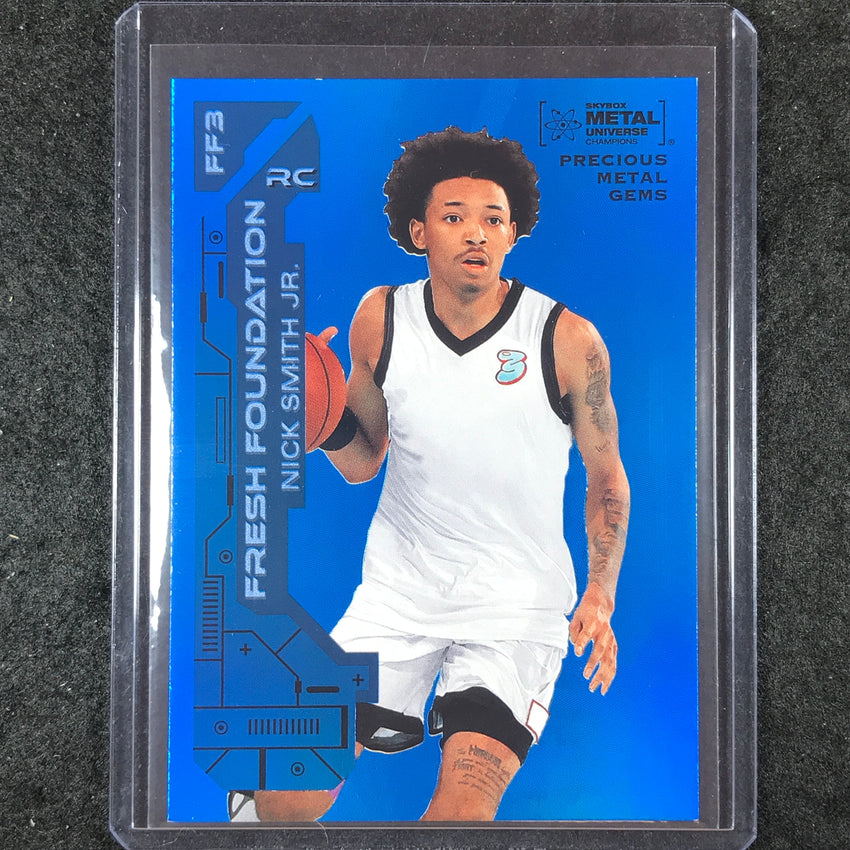 2023 Metal Universe Champions NICK SMITH JR. Foundation Rookie Blue Gems 32/50