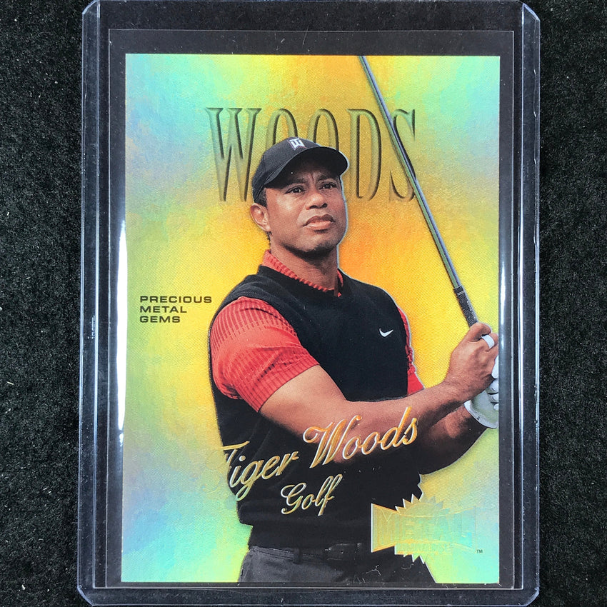 2023 Metal Universe Champions TIGER WOODS Championship Retro Gold Gems 11/50