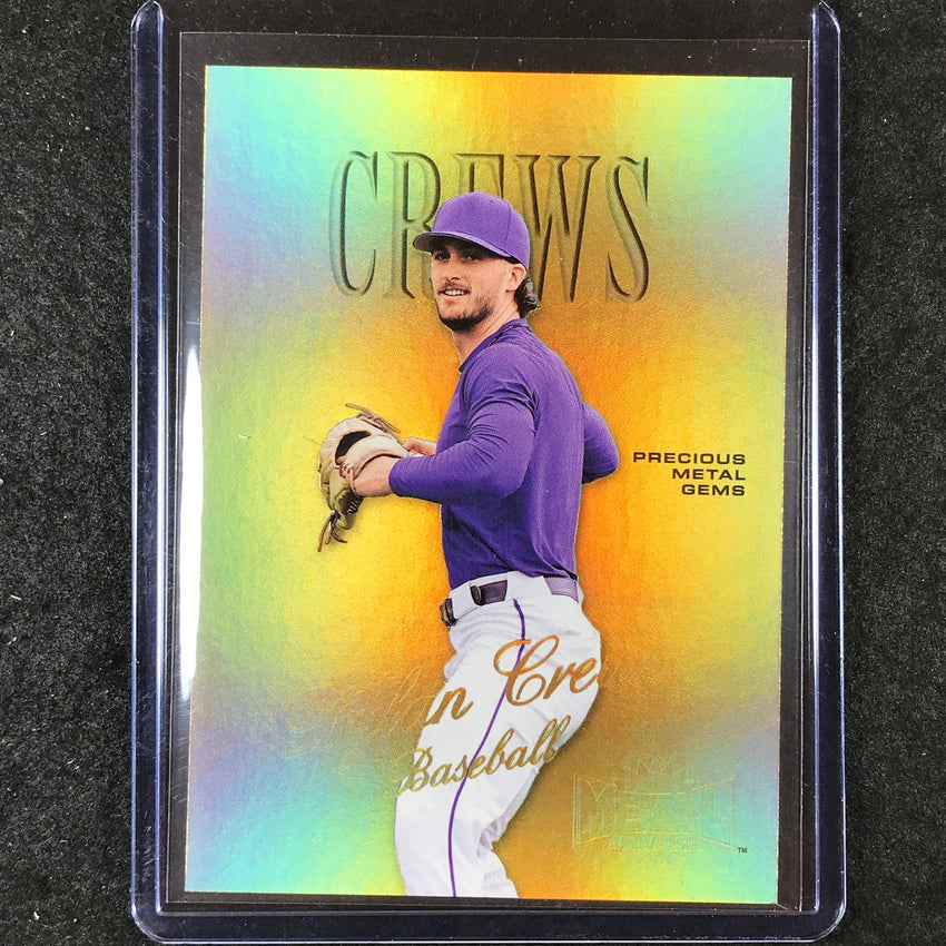 2023 Metal Universe Champions DYLAN CREWS Championship Retro Gold Gems 43/50