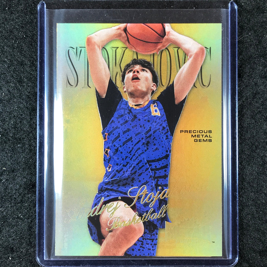 2023 Metal Universe Champions ANDREJ STOJAKOVIC Championship Retro Gold Gem 5/50