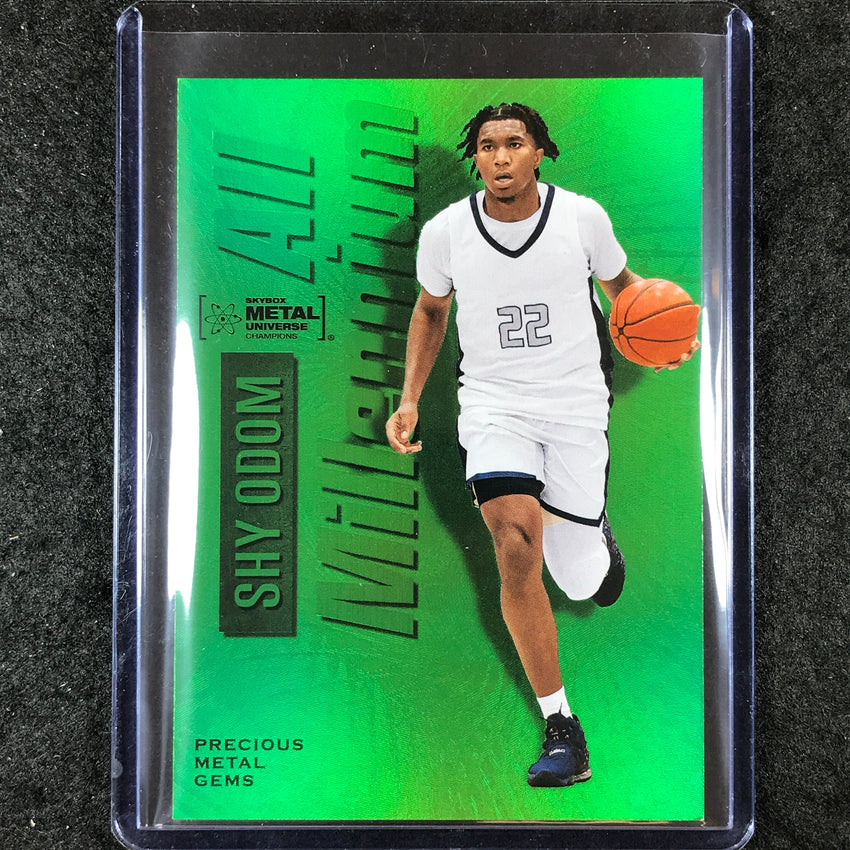 2023 Metal Universe Champions SHY ODOM All-Millennium Green Metal Gems 1/10
