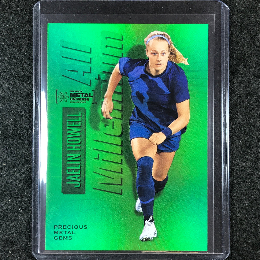 2023 Metal Universe Champions JAELIN HOWELL All-Millennium Rookie Green Gem 4/10