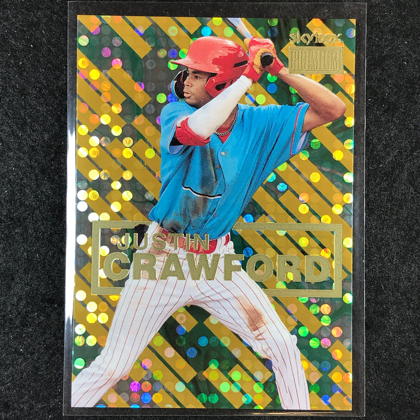 2023 Metal Universe Champions JUSTIN CRAWFORD Skybox Premium Topaz 7/150 #13