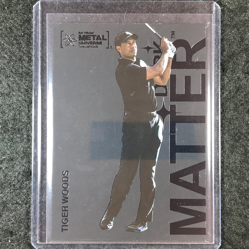 2023 Metal Universe Champions TIGER WOODS Dark Matter SSP #9