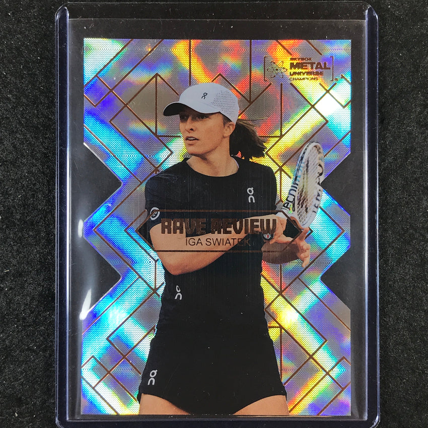 2023 Metal Universe Champions IGA SWIATEK Rave Review Rookie Die-Cut SSP #11