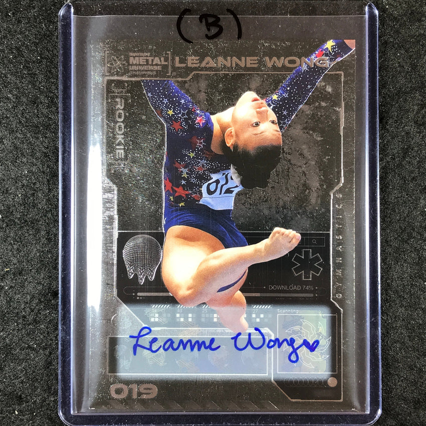 2023 Metal Universe Champions LEANNE WONG Base Auto Silver #19 (B)