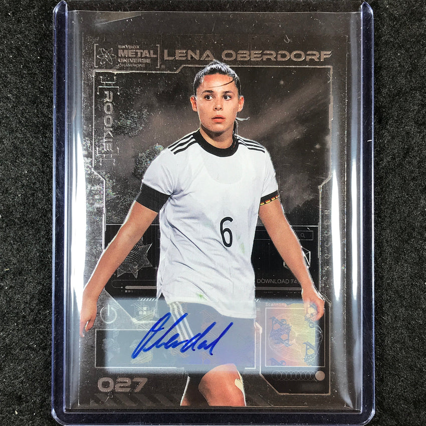 2023 Metal Universe Champions LENA OBERDORF Base Rookie Auto Silver #27