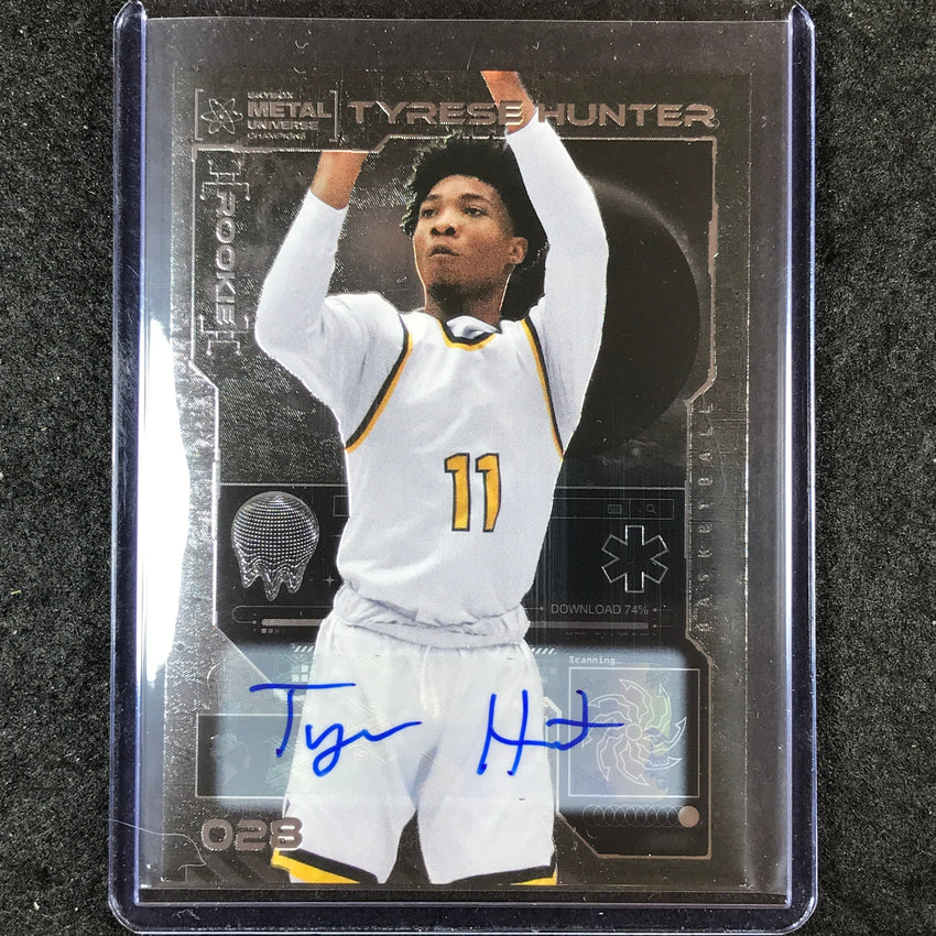 2023 Metal Universe Champions TYRESE HUNTER Base Auto Silver #28