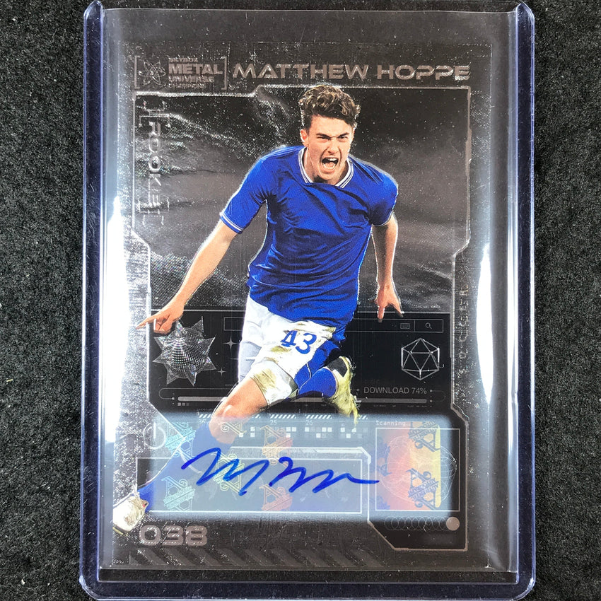 2023 Metal Universe Champions MATTHEW HOPPE Base Rookie Auto Silver #38