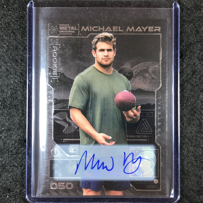 2023 Metal Universe Champions MICHAEL MAYER Base Rookie Auto Silver #50