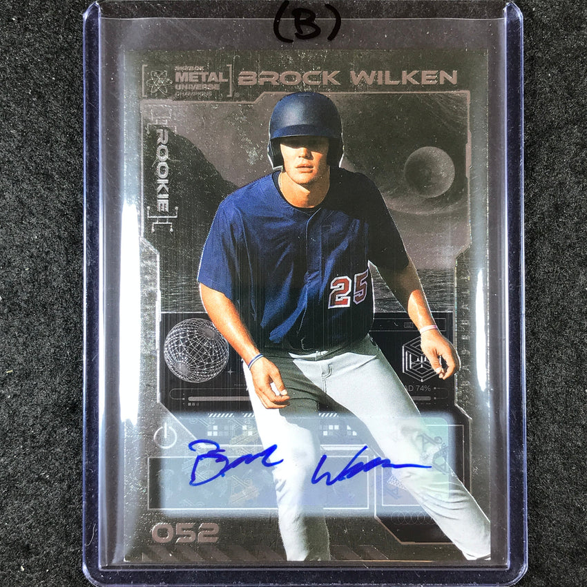 2023 Metal Universe Champions BROCK WILKEN Base Auto Silver #52 (B)