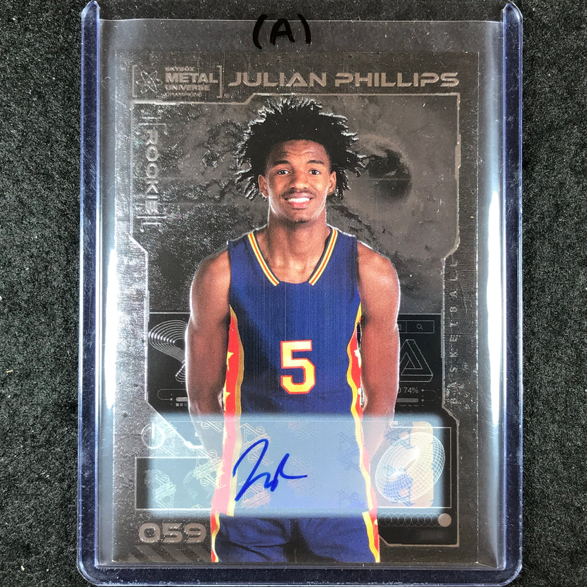 2023 Metal Universe Champions JULIAN PHILLIPS Base Rookie Auto Silver #59 (A)