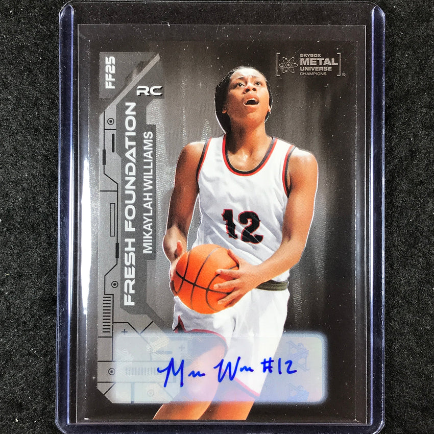 2023 Metal Universe Champions MIKAYLAH WILLIAMS Fresh Foundation Auto 86/99