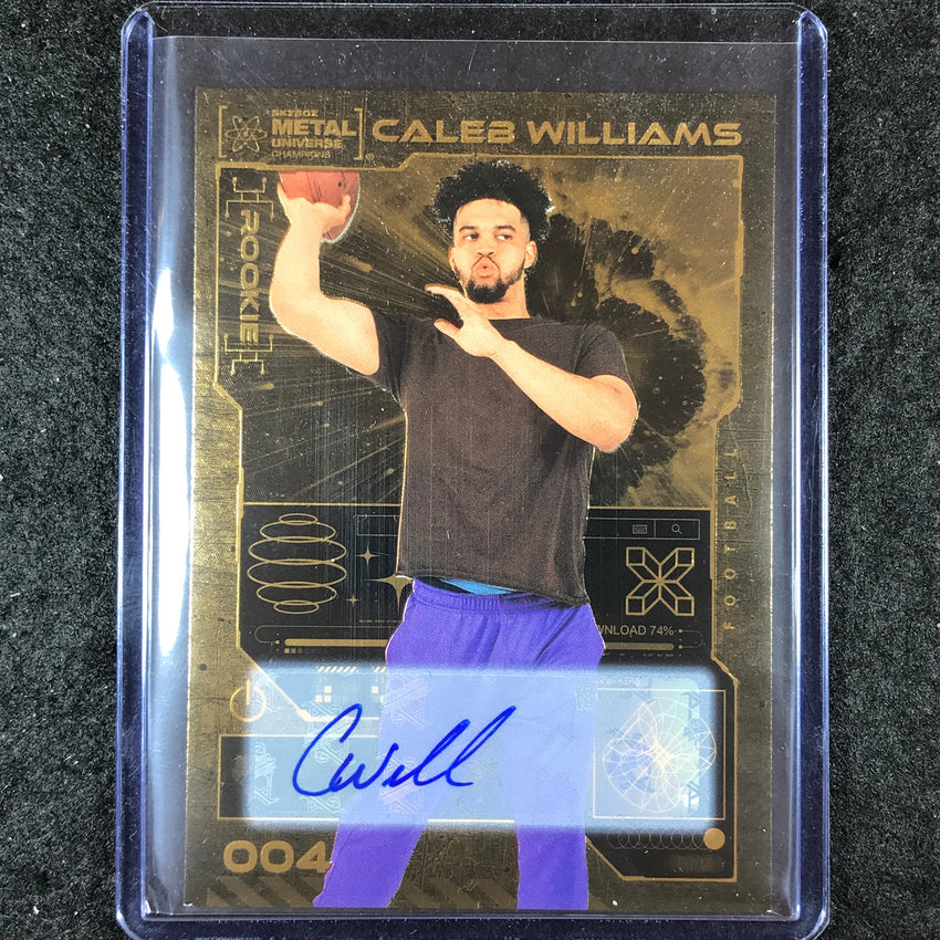 2023 Metal Universe Champions CALEB WILLIAMS Base Auto Gold 17/25