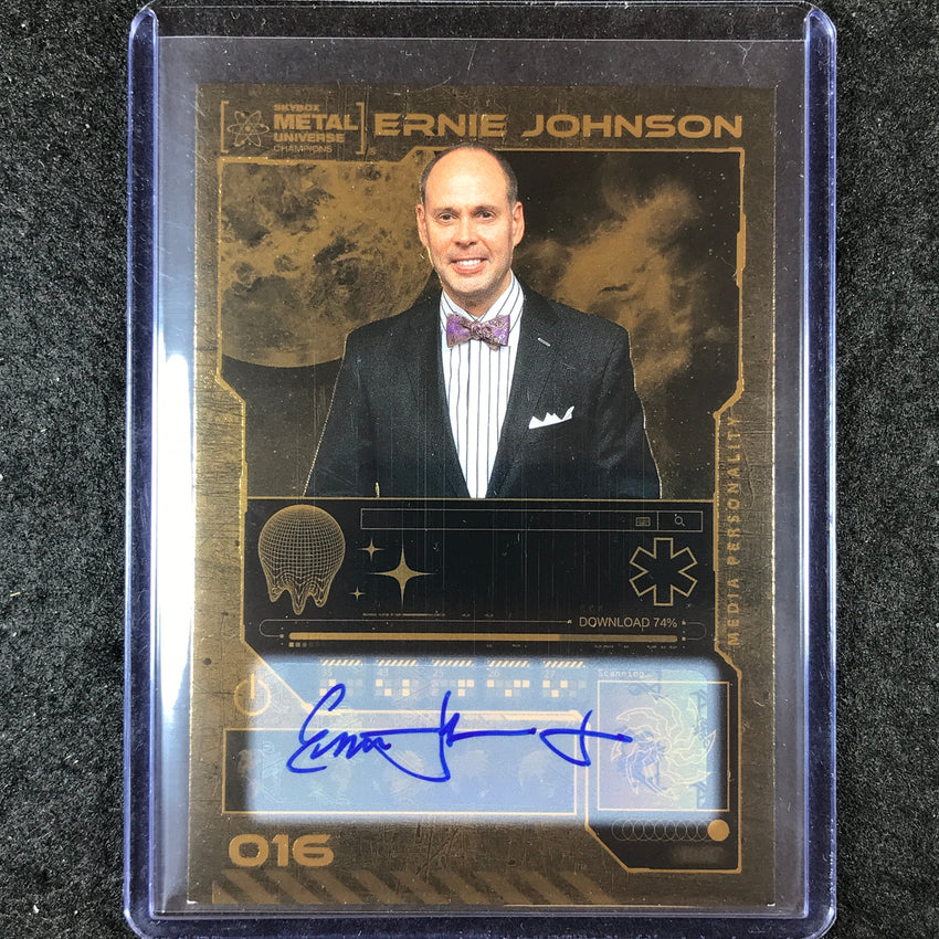 2023 Metal Universe Champions ERNIE JOHNSON Base Auto Gold 17/25