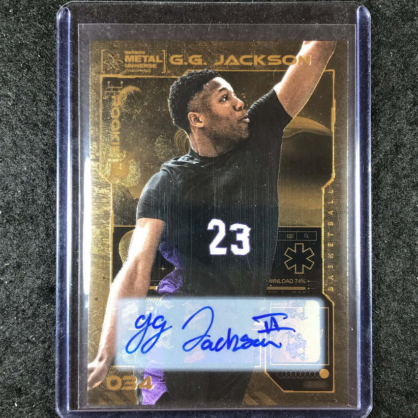 2023 Metal Universe Champions G.G. JACKSON Base Rookie Auto Gold 10/25