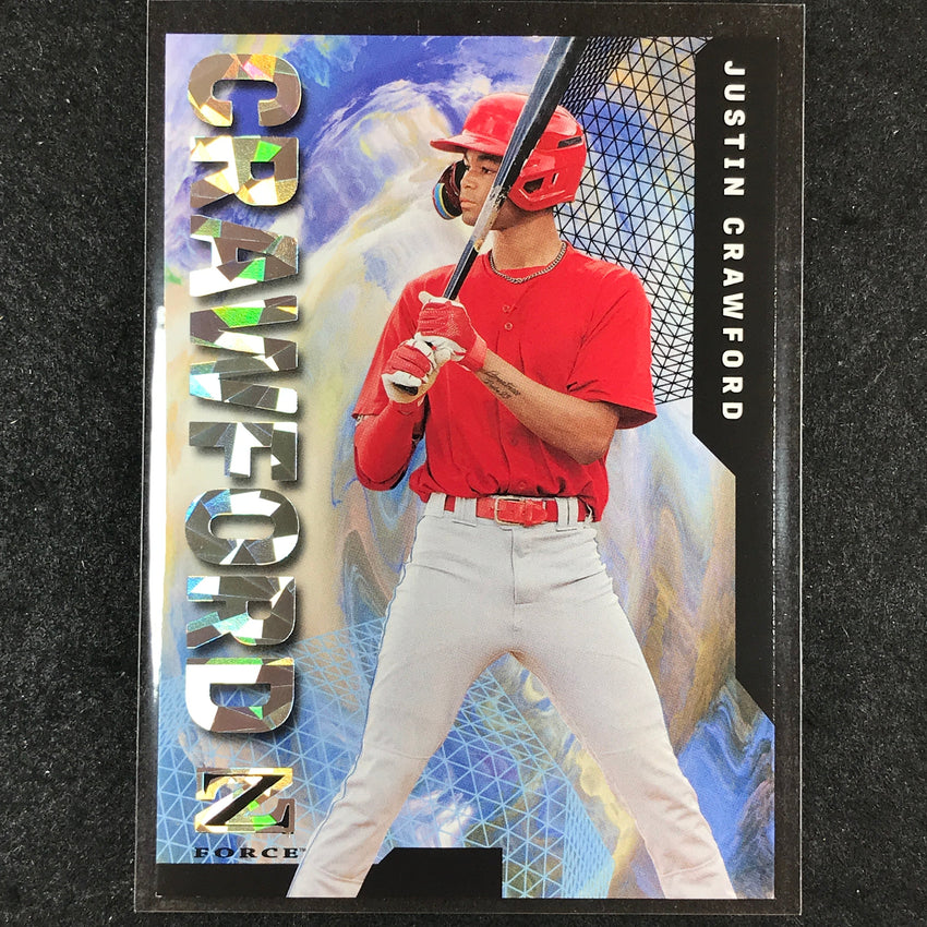 2023 Metal Universe Champions JUSTIN CRAWFORD Z-Force Rave 93/150 #9