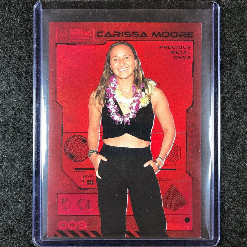 2023 Metal Universe Champions CARISSA MOORE Red Precious Metal Gems 5/100 #9
