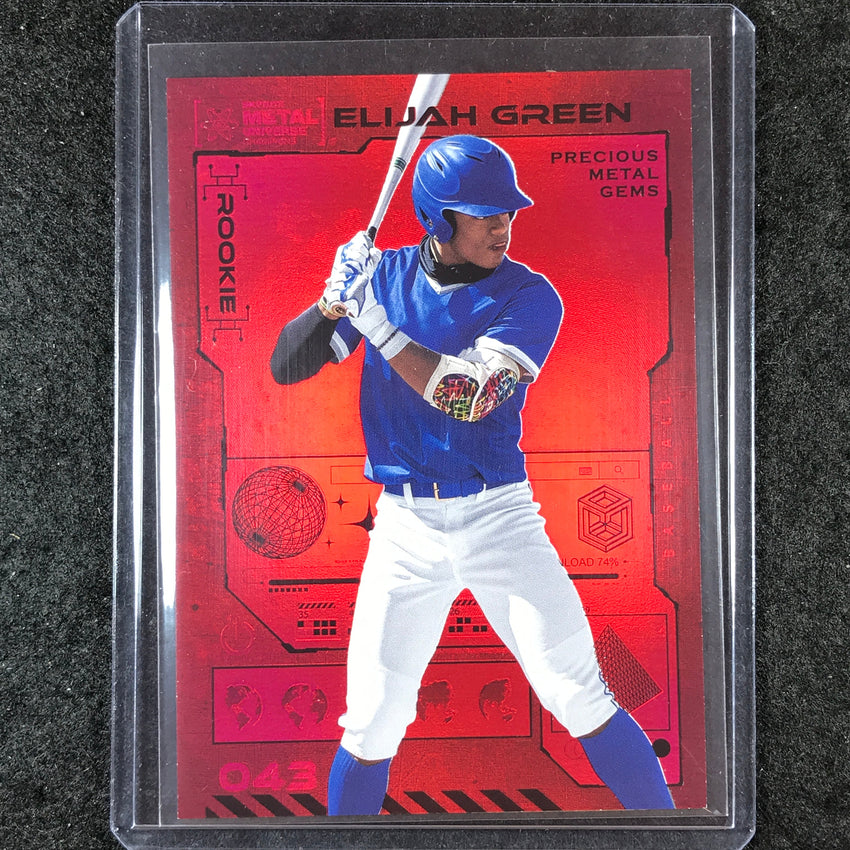 2023 Metal Universe Champions ELIJAH GREEN Rookie Red Precious Metal Gems 15/100