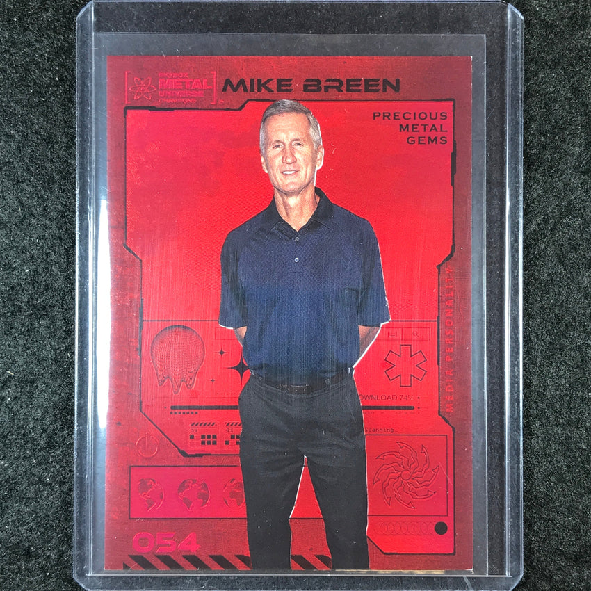 2023 Metal Universe Champions MIKE BREEN Red Precious Metal Gems 63/100 #54