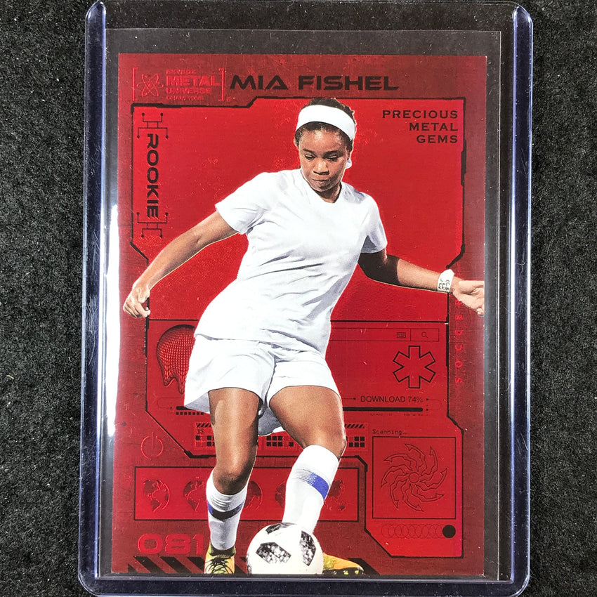 2023 Metal Universe Champions MIA FISHEL Rookie Red Precious Metal Gems 27/100